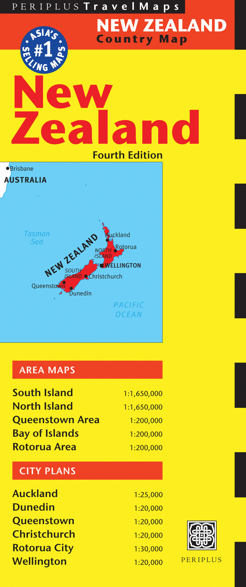 Cover image for New Zealand Travel Map Fourth Edition ISBN 9780794607708