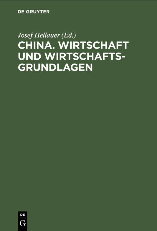China. Wirtschaft und Wirtschaftsgrundlagen