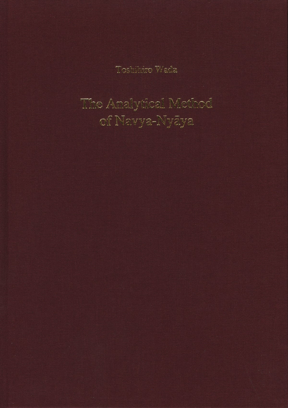 The Analytical Method of Navya-Nyāya