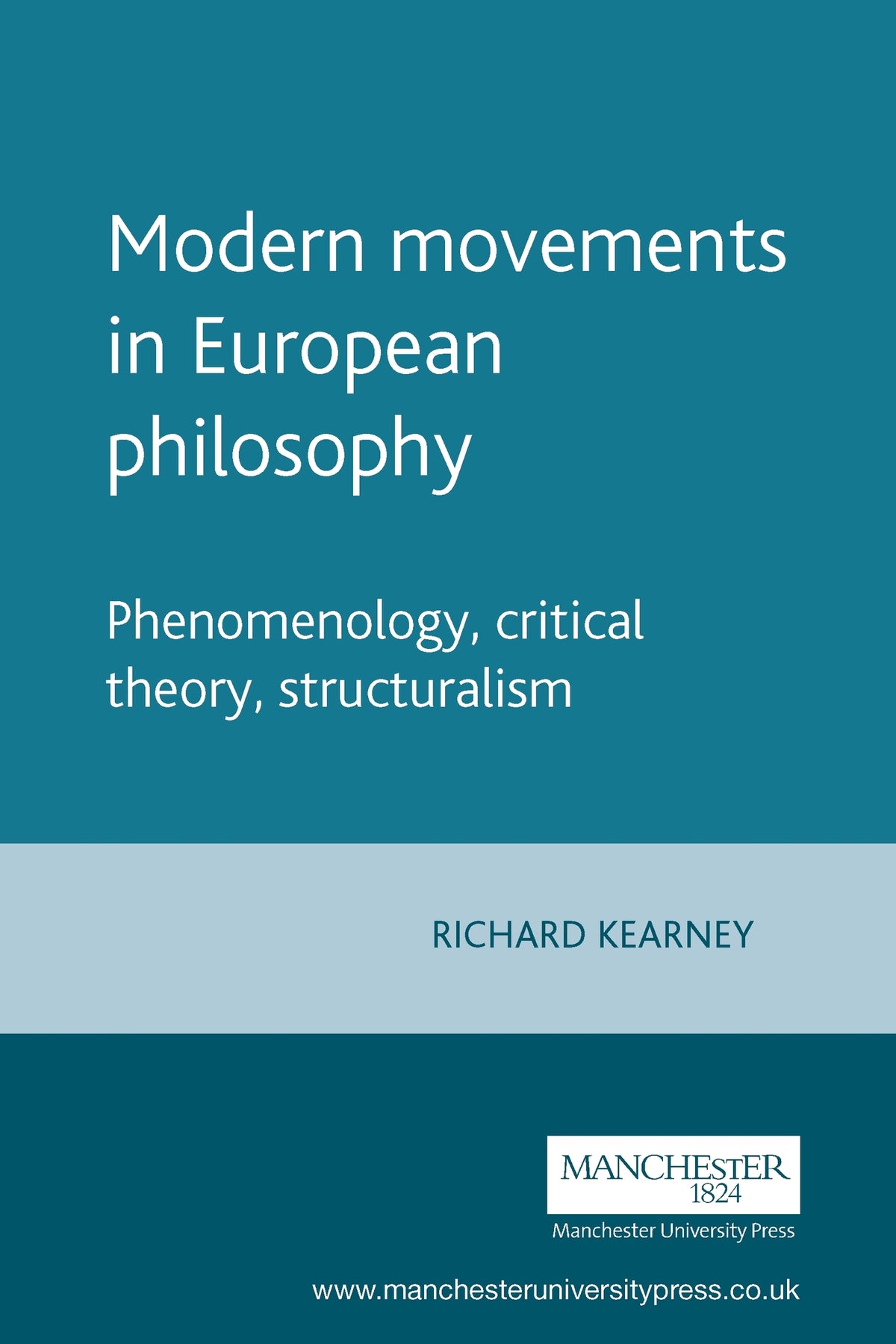 Cover image for Modern movements in European philosophy ISBN 9780719042485