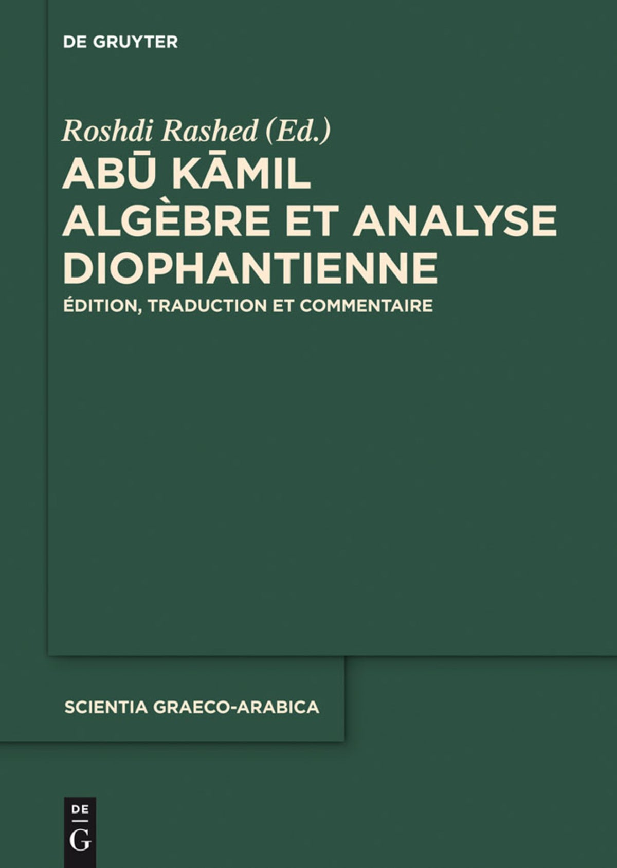 Cover image for Abu Kamil ISBN 9783110295610