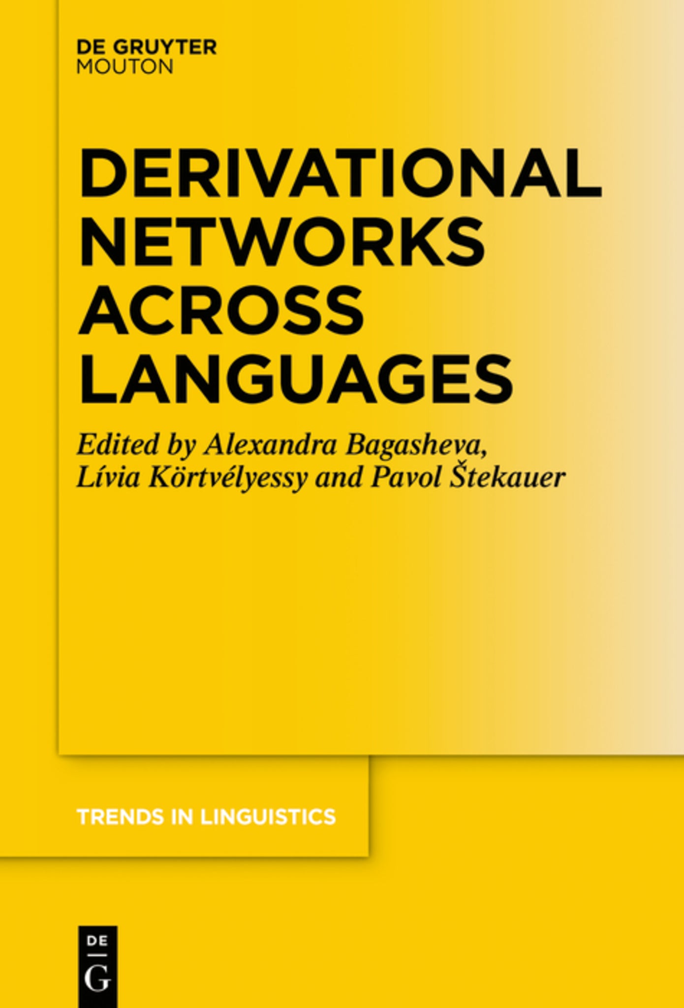 Cover image for Derivational Networks Across Languages ISBN 9783110686494