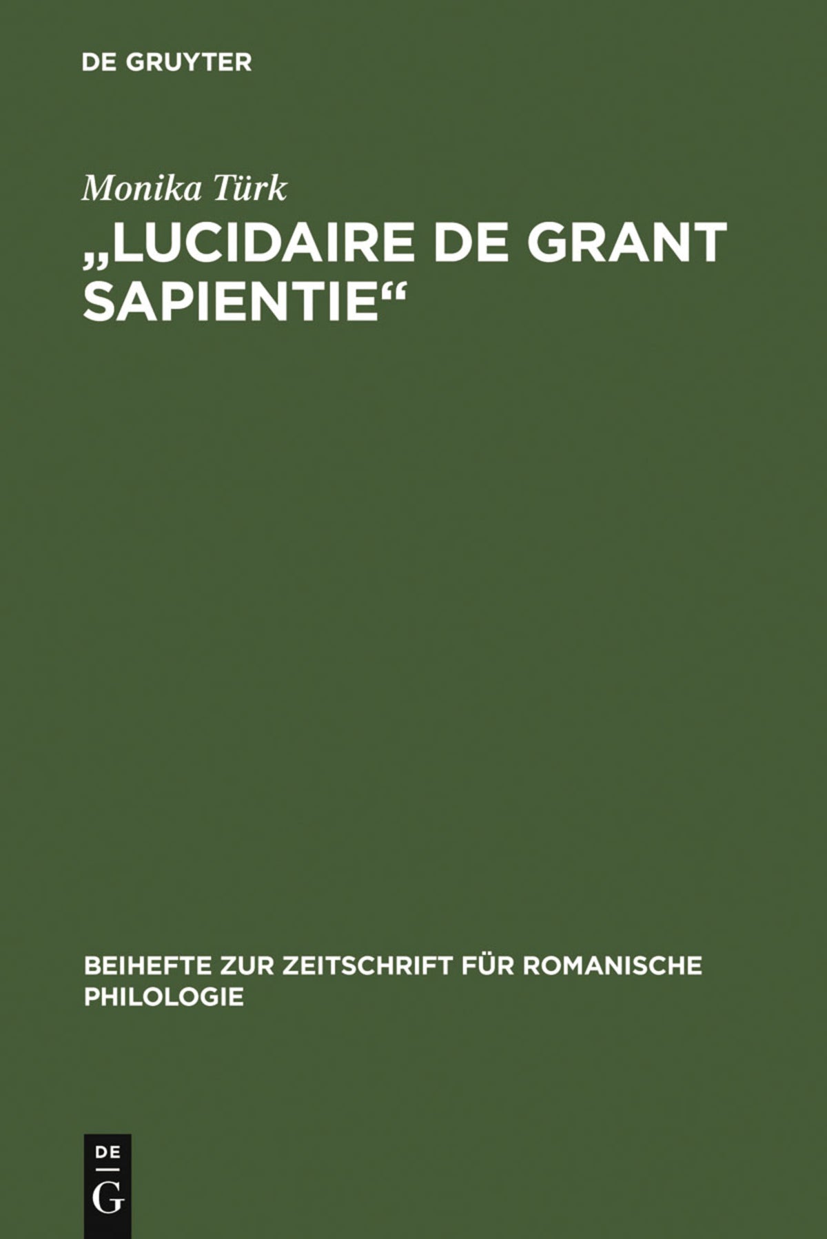 "Lucidaire de grant sapientie"