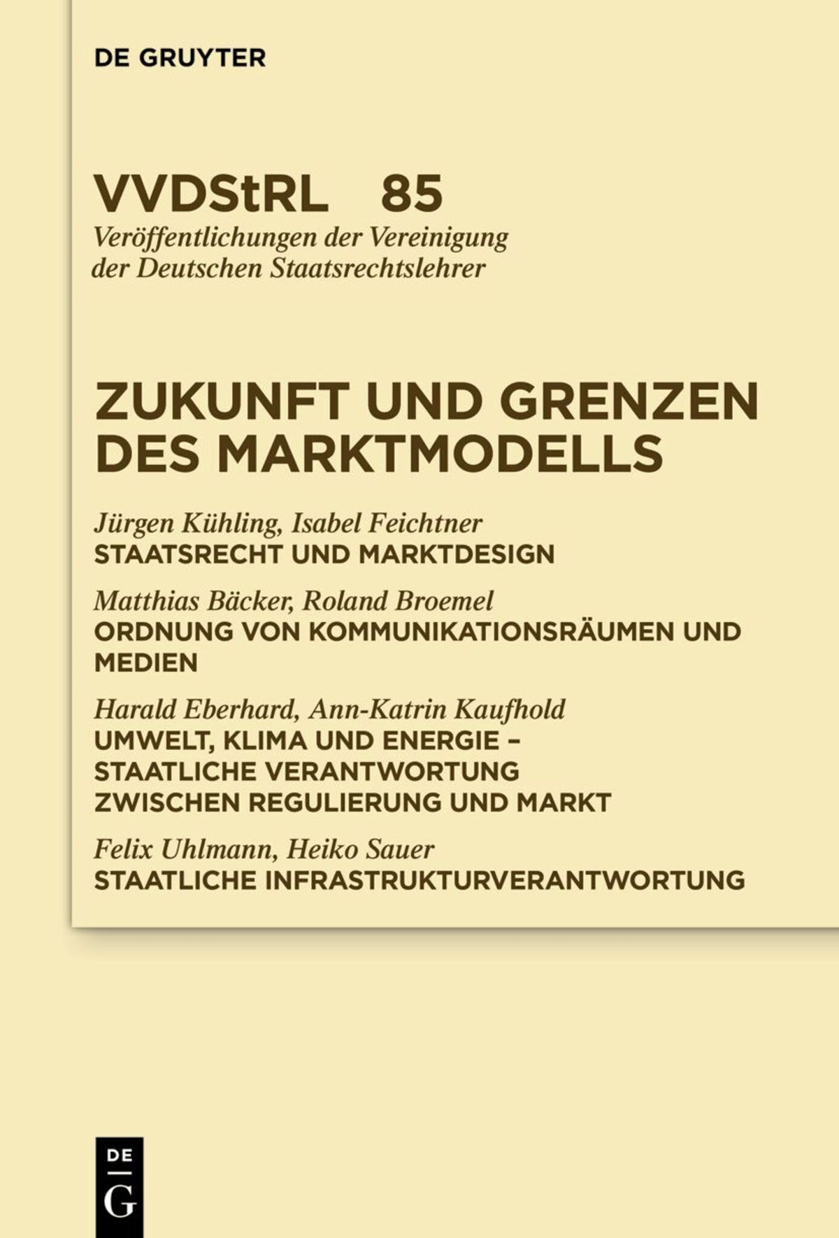 Cover image for Zukunft und Grenzen des Marktmodells ISBN 9783119144612