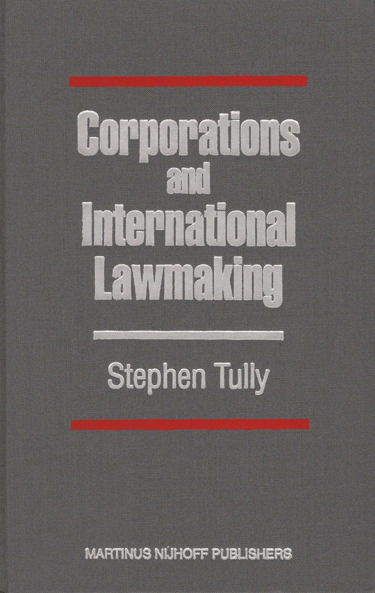 Cover image for Corporations and International Lawmaking ISBN 9781571053725