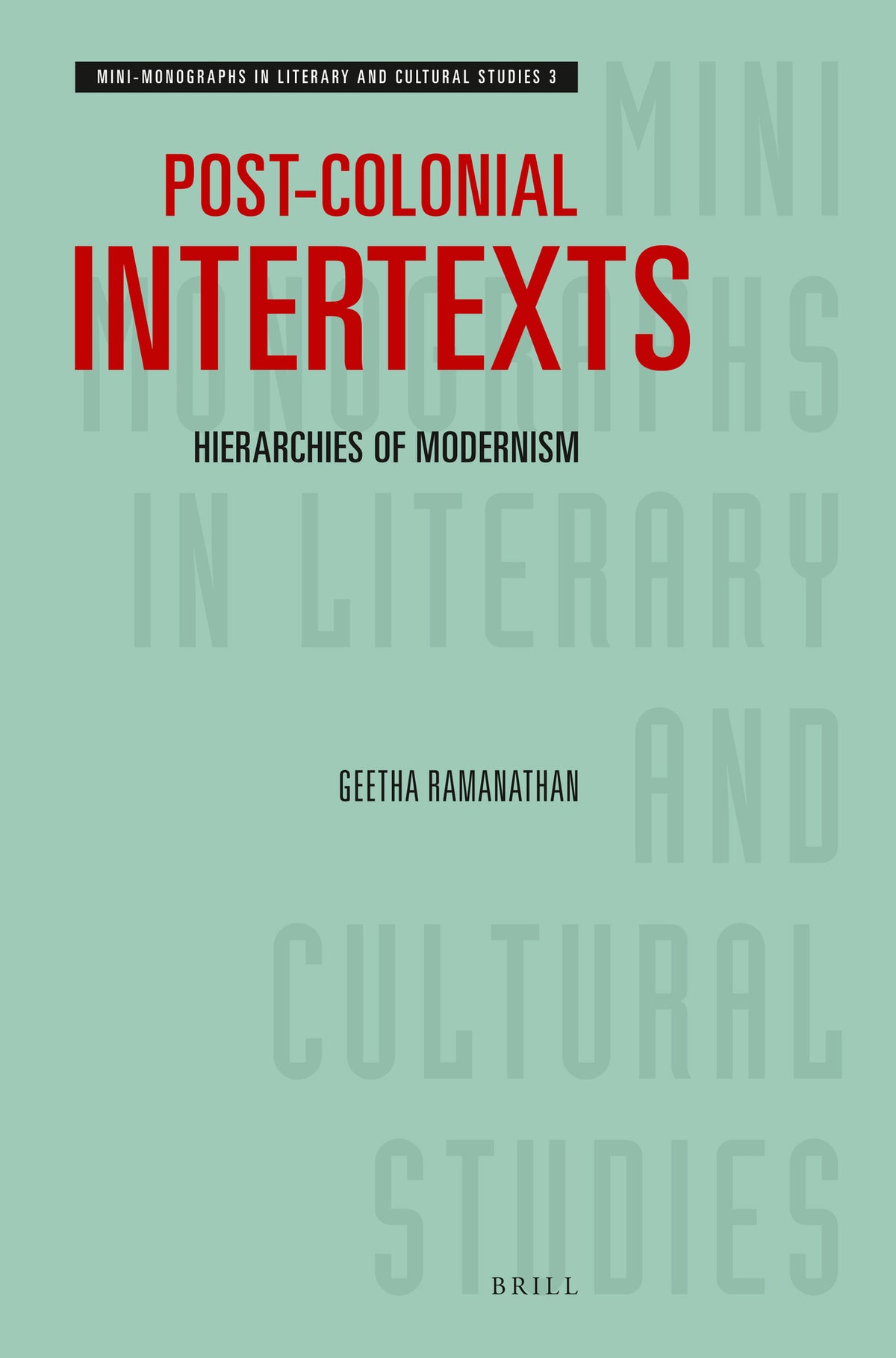Cover image for Post-colonial Intertexts ISBN 9789004541054
