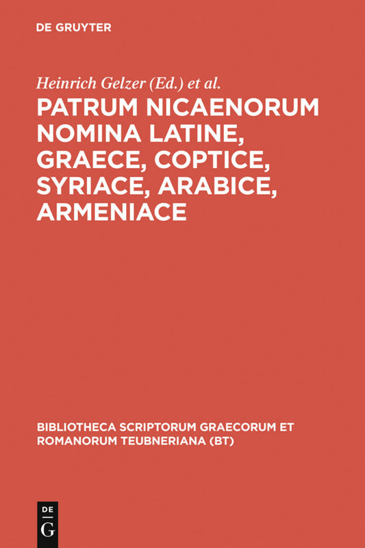 Patrum Nicaenorum nomina Latine, Graece, Coptice, Syriace, Arabice, Armeniace