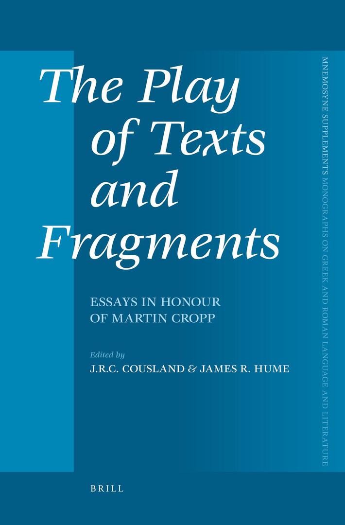 Cover image for The Play of Texts and Fragments ISBN 9789004174733