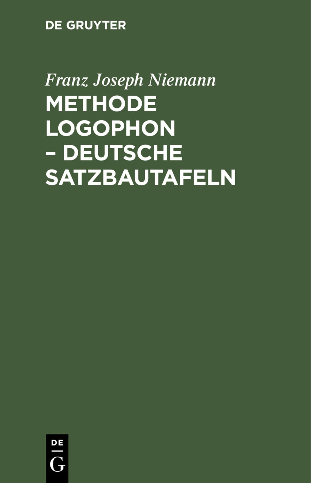 Methode Logophon – Deutsche Satzbautafeln