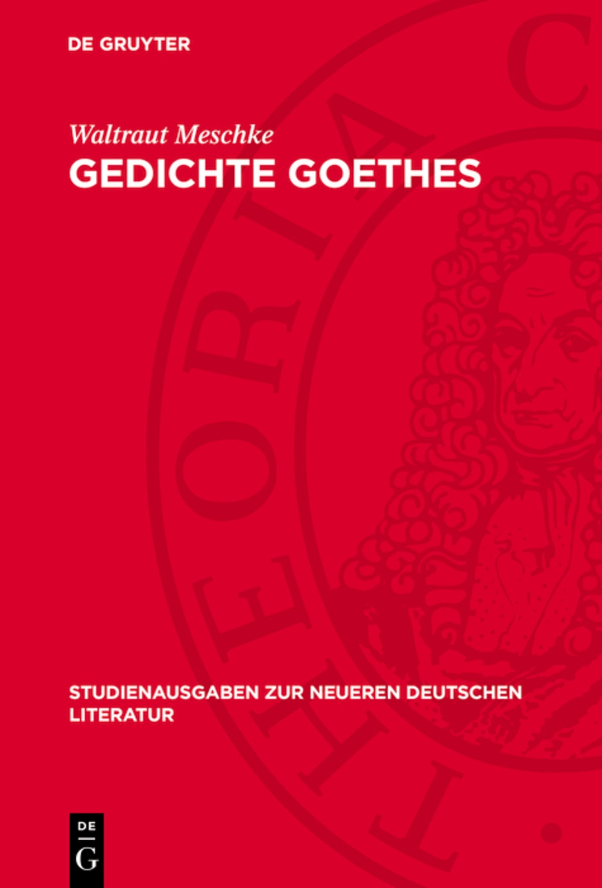 Cover image for Gedichte Goethes ISBN 9783112709467