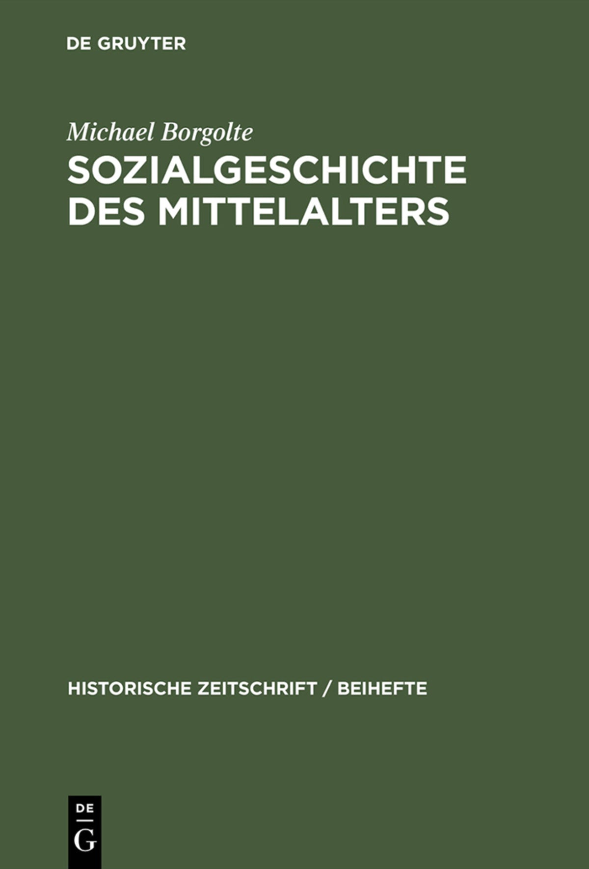 Cover image for Sozialgeschichte des Mittelalters ISBN 9783486644470