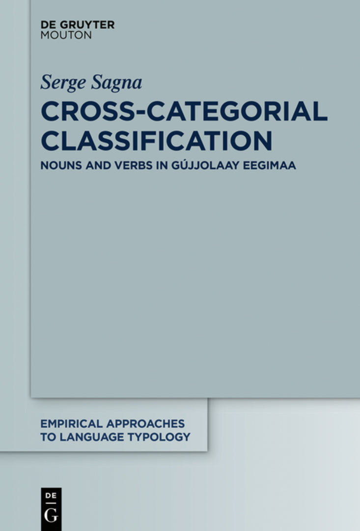 Cover image for Cross-Categorial Classification ISBN 9783110595062