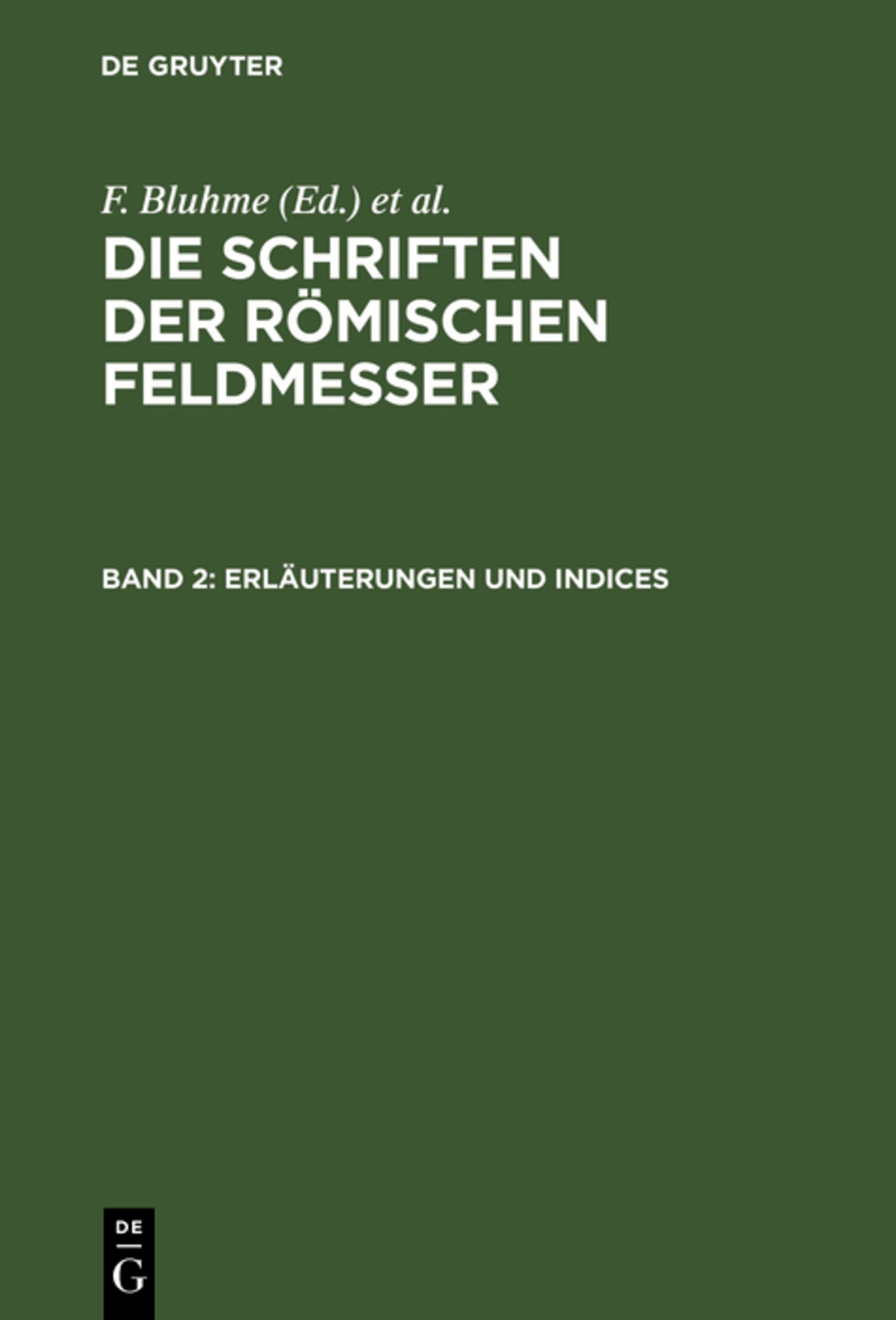 Cover image for Erläuterungen und Indices ISBN 9783111235967