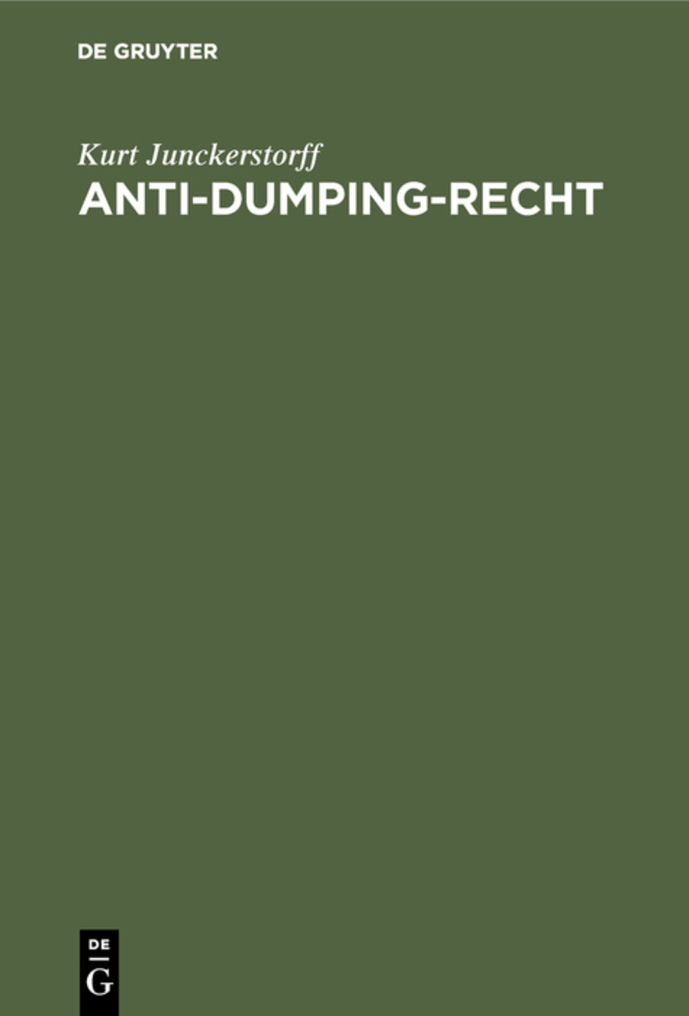 Anti-Dumping-Recht