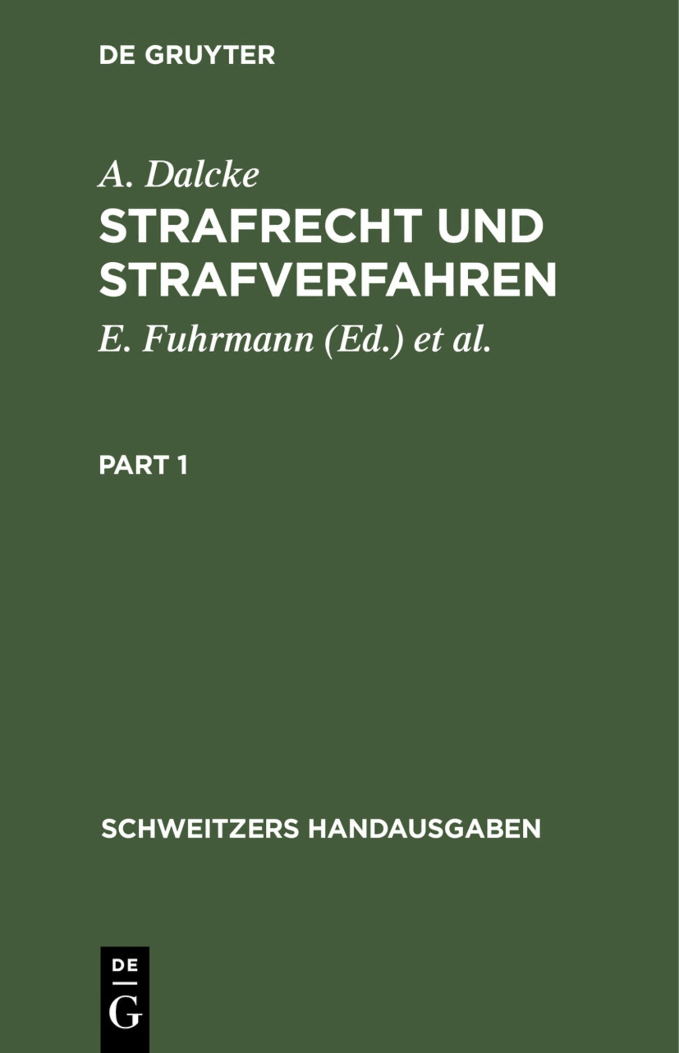 Strafrecht und Strafverfahren