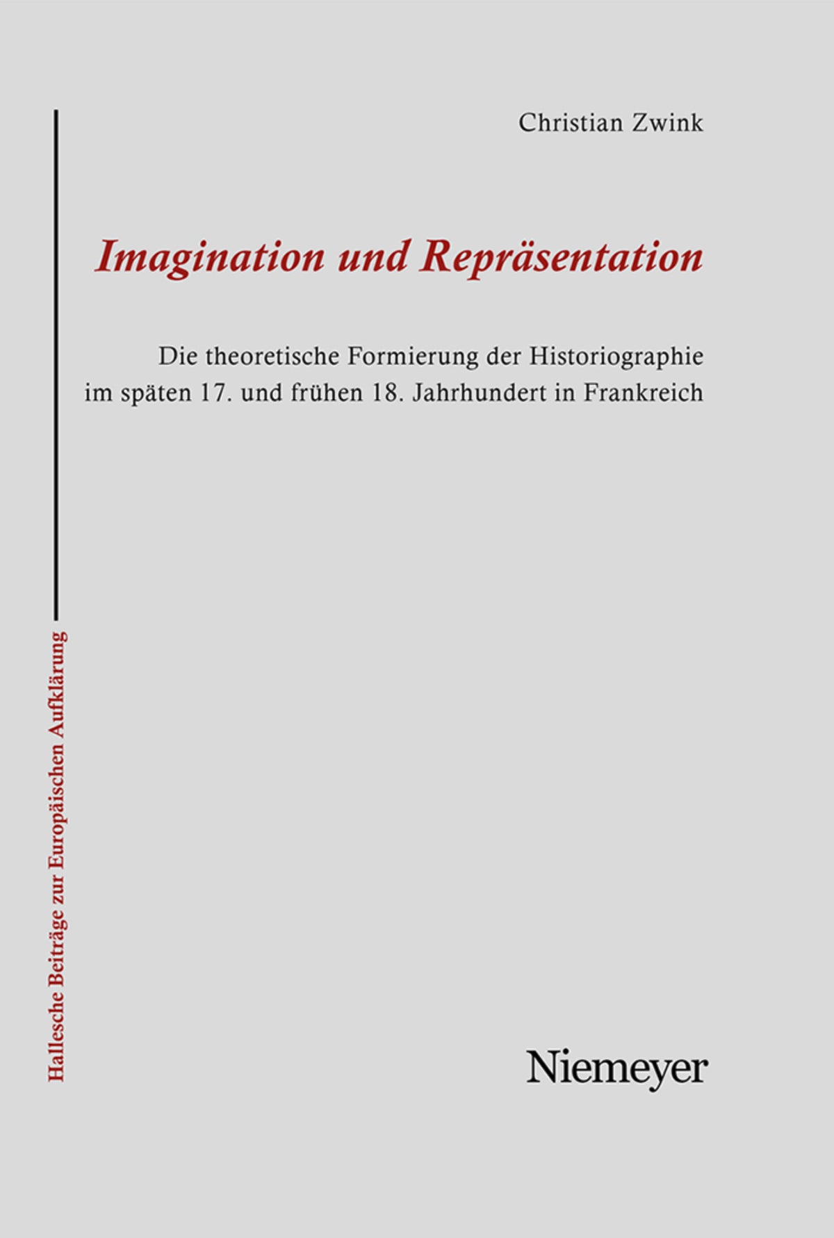 Cover image for Imagination und Repräsentation ISBN 9783484810310