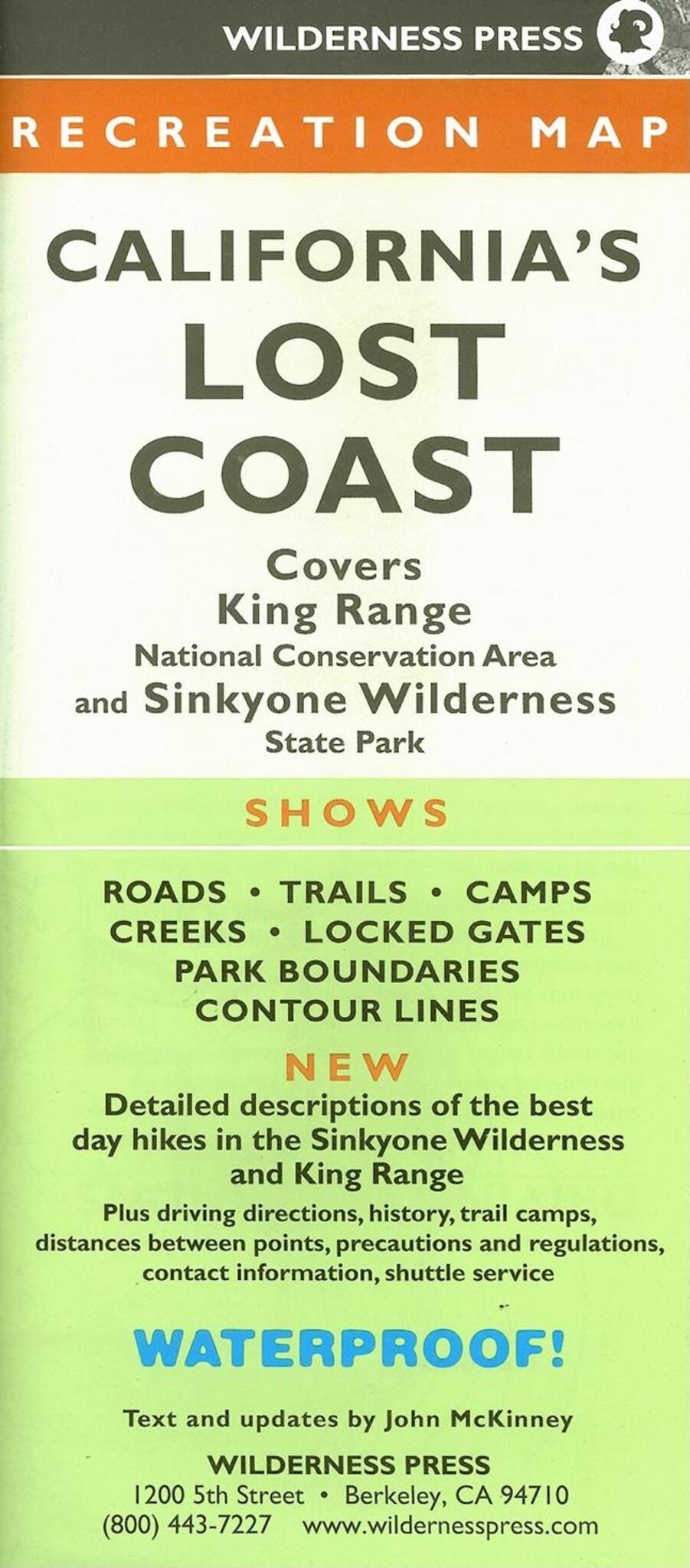 MAP Californias Lost Coast Rec