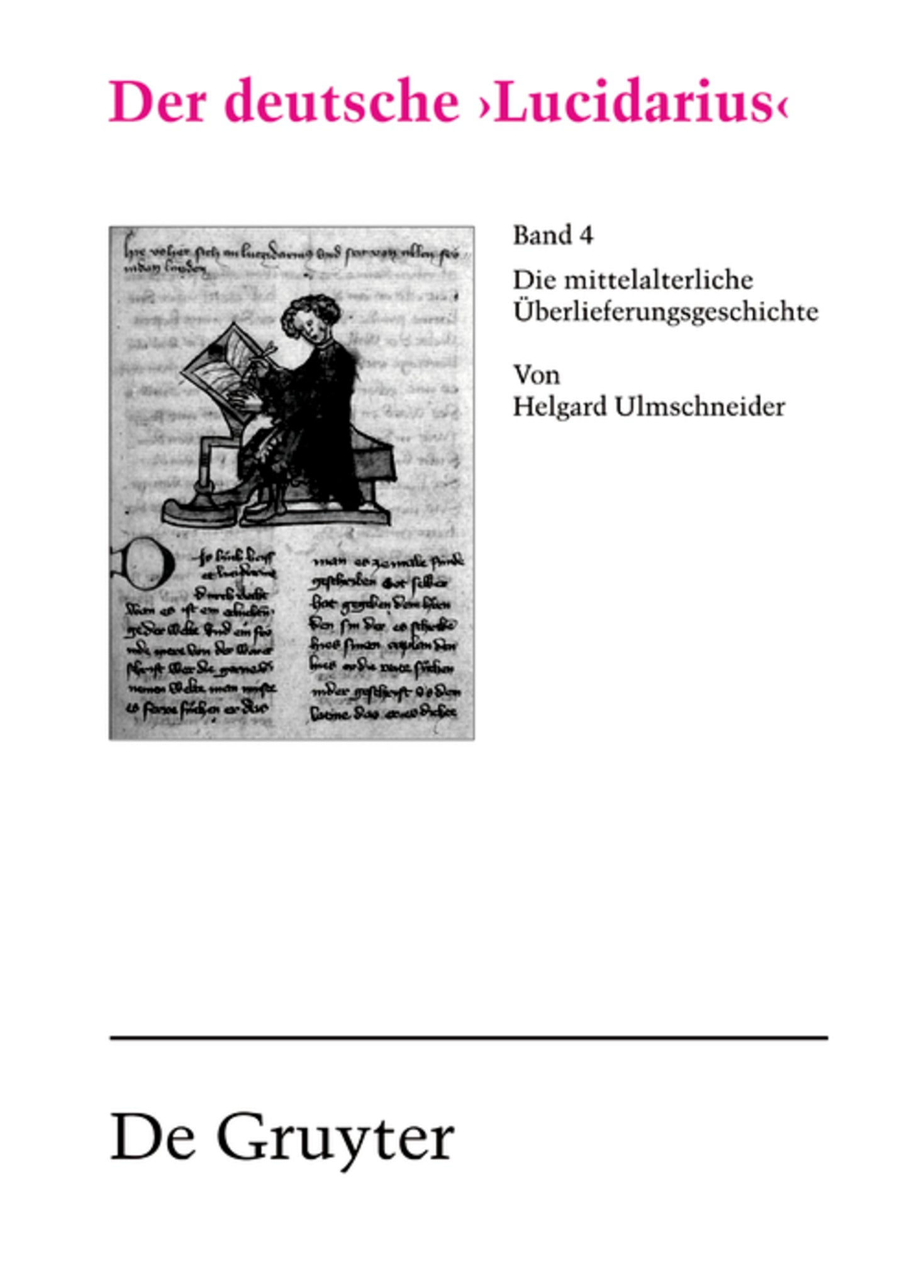 Der deutsche 'Lucidarius', Band IV