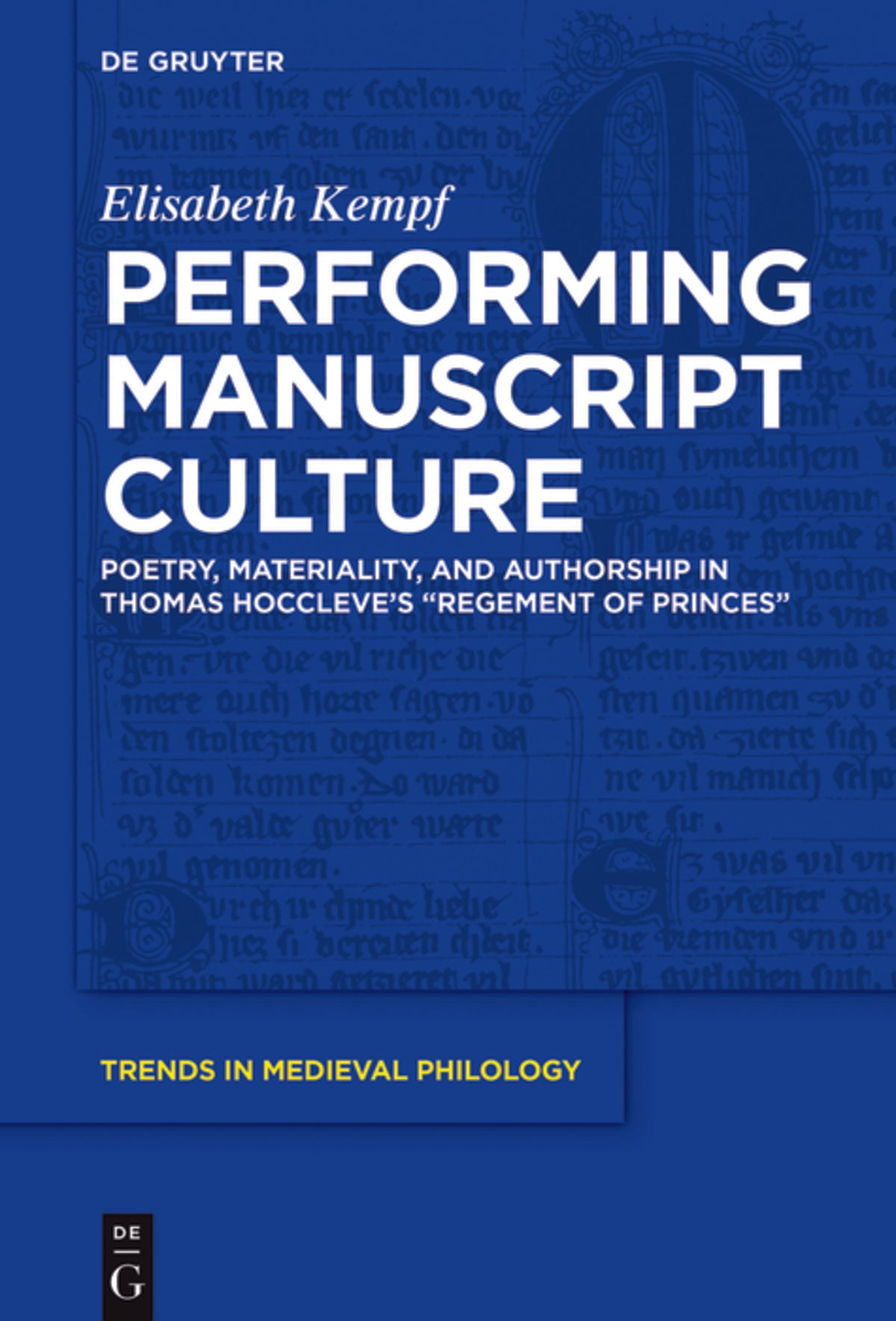 Cover image for Performing Manuscript Culture ISBN 9783110522457