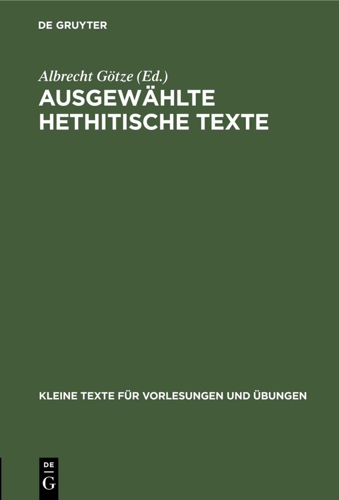 Ausgewählte Hethitische Texte