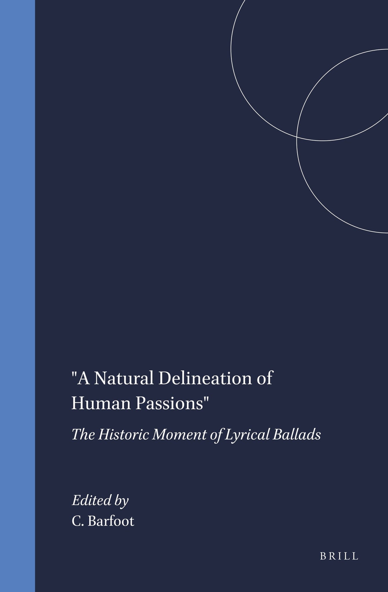 Cover image for "A Natural Delineation of Human Passions" ISBN 9789042008090