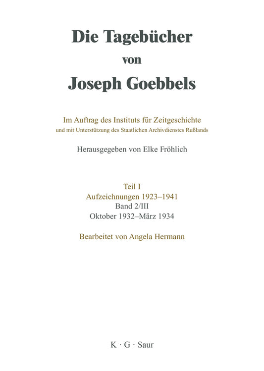 Oktober 1932 - März 1934