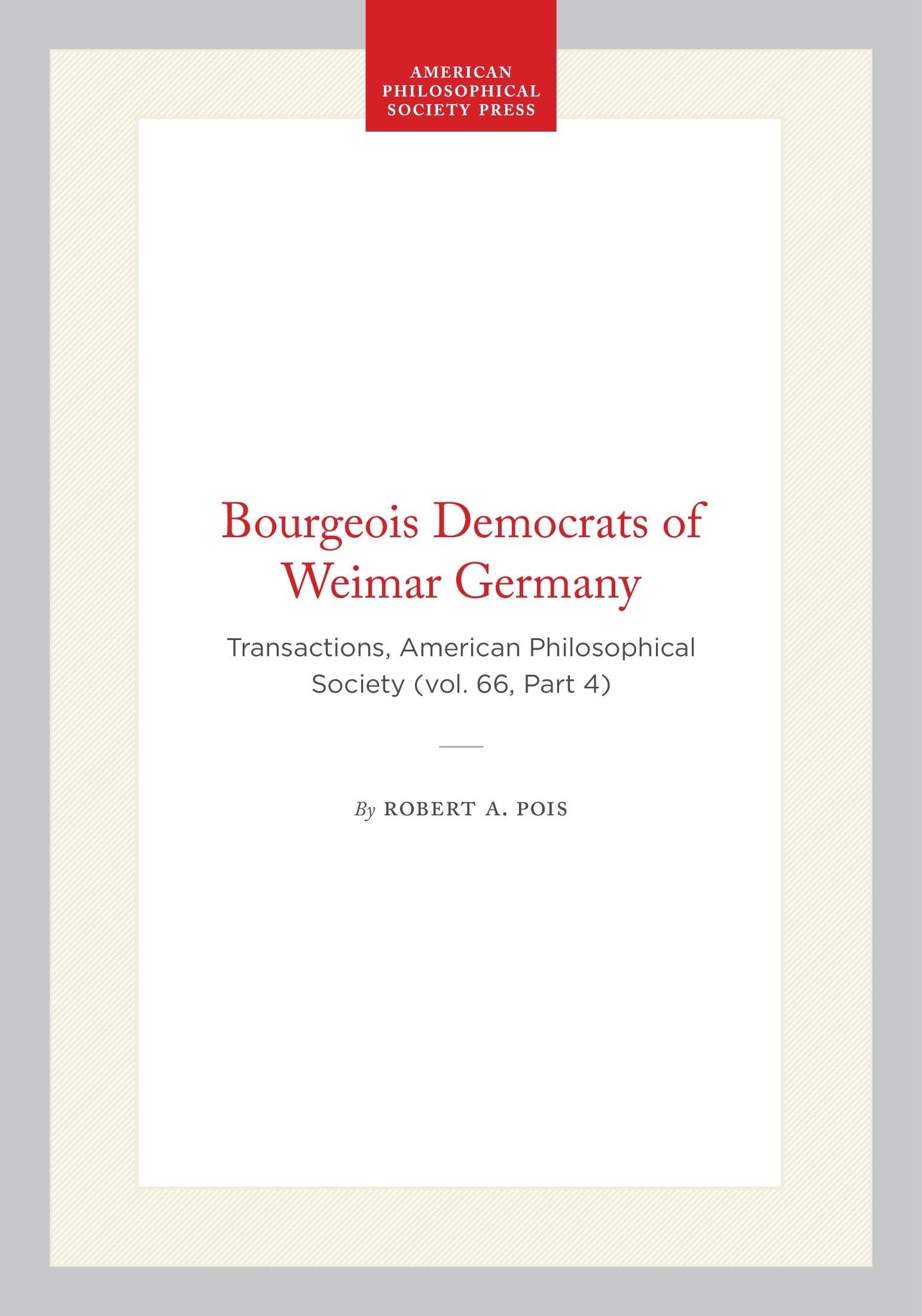 Bourgeois Democrats of Weimar Germany
