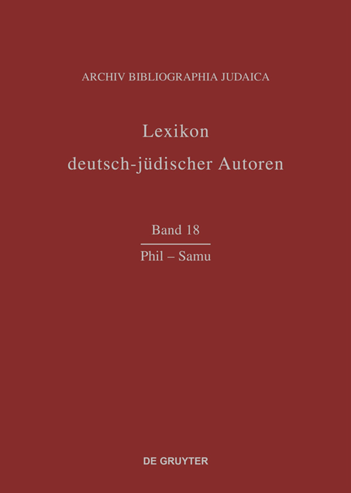 Cover image for Phil – Samu ISBN 9783598226984