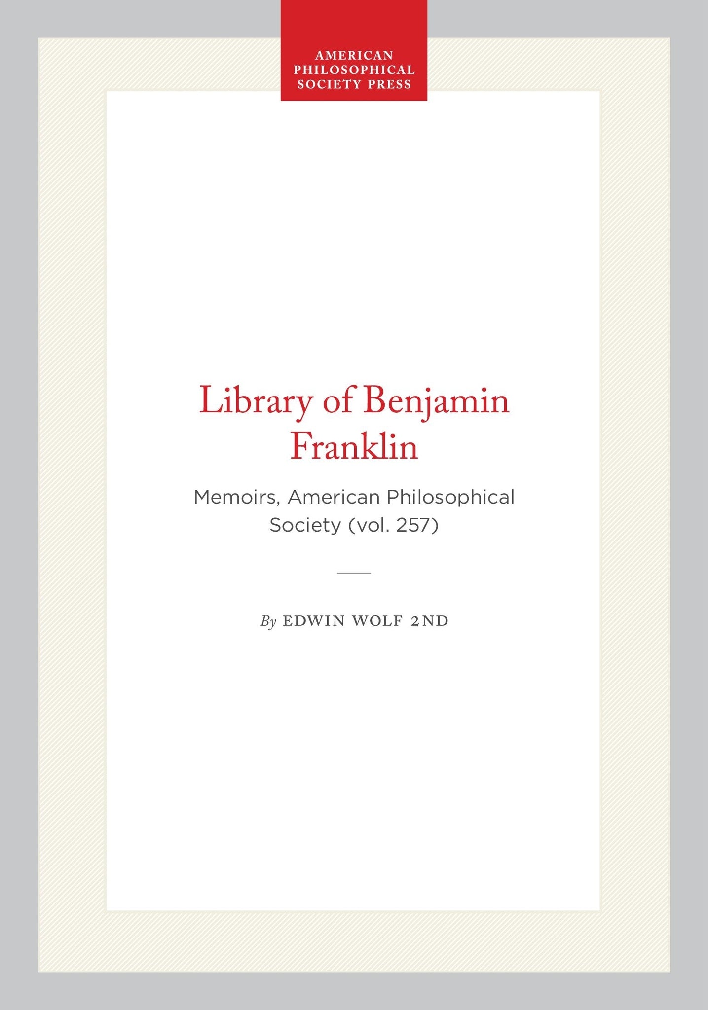 Library of Benjamin Franklin