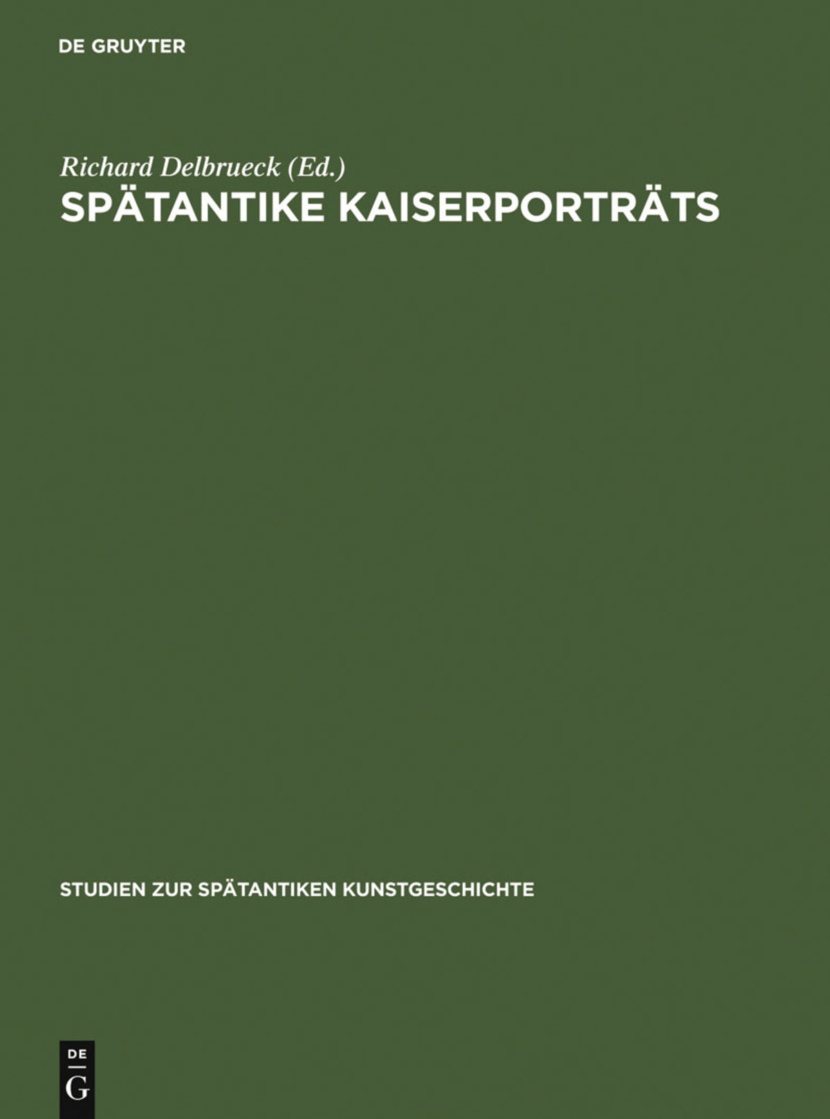 Cover image for Spätantike Kaiserporträts ISBN