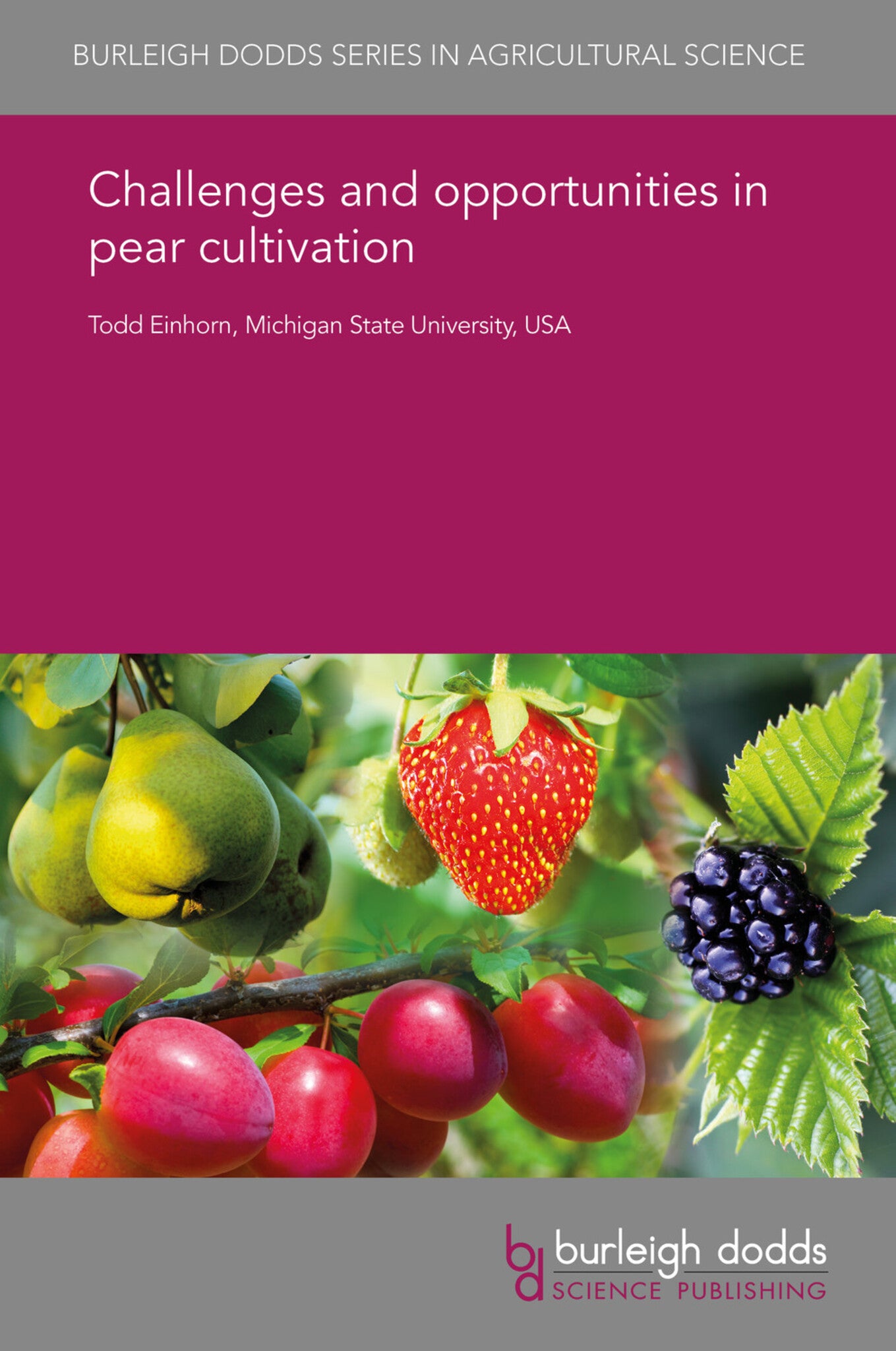 Cover image for Challenges and opportunities in pear cultivation ISBN 9781838798123