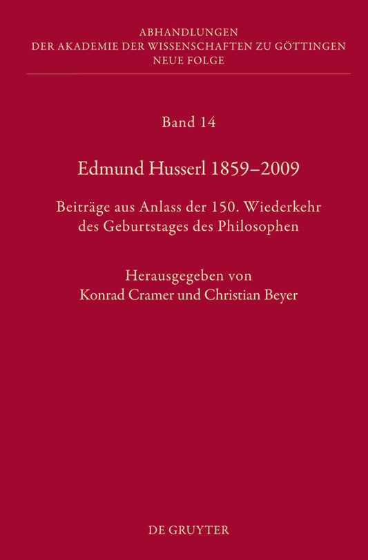Edmund Husserl 1859–2009