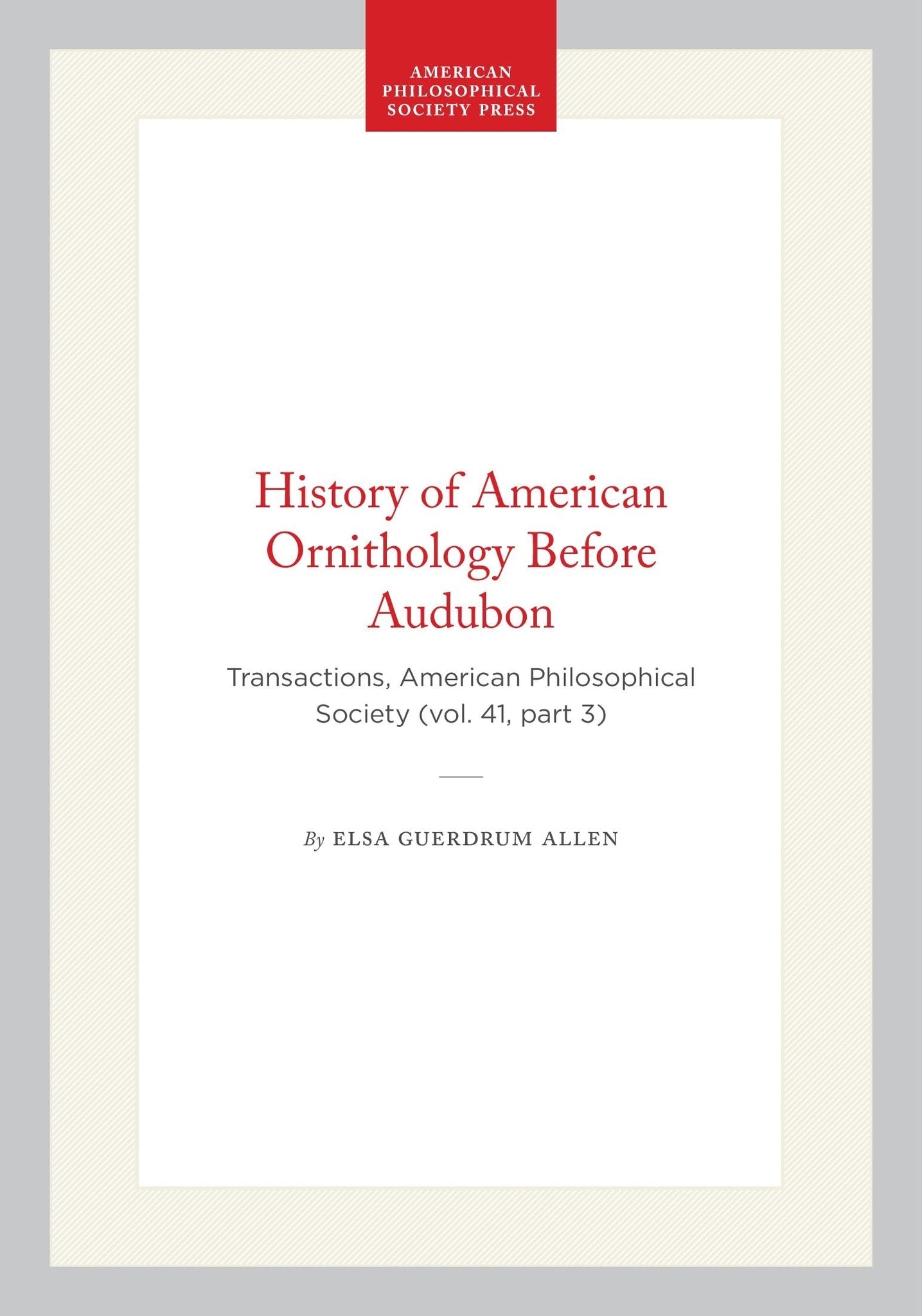Cover image for History of American Ornithology Before Audubon ISBN 9798893980905