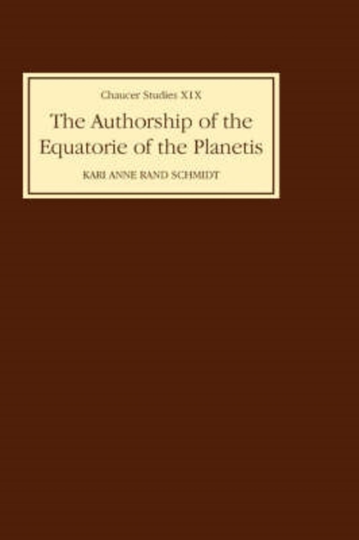 The Authorship of The Equatorie of the Planetis