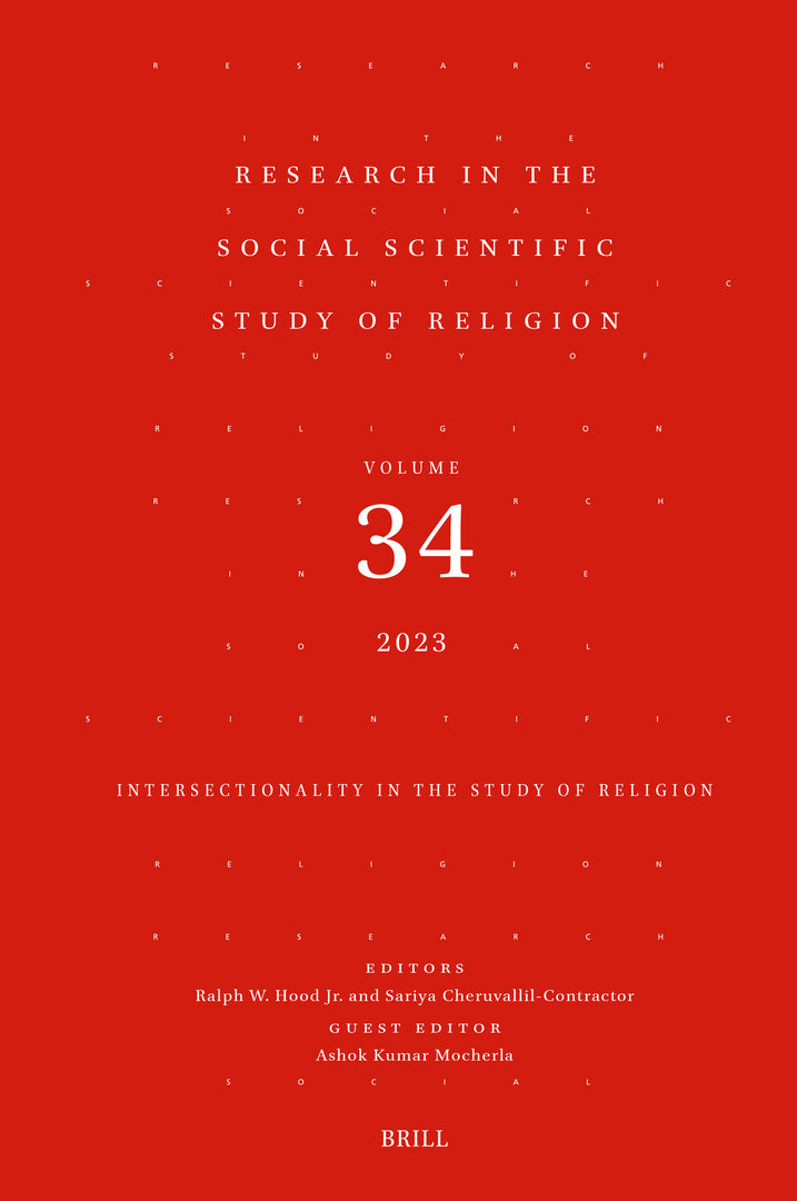 Cover image for Research in the Social Scientific Study of Religion, Volume 34 ISBN 9789004715394