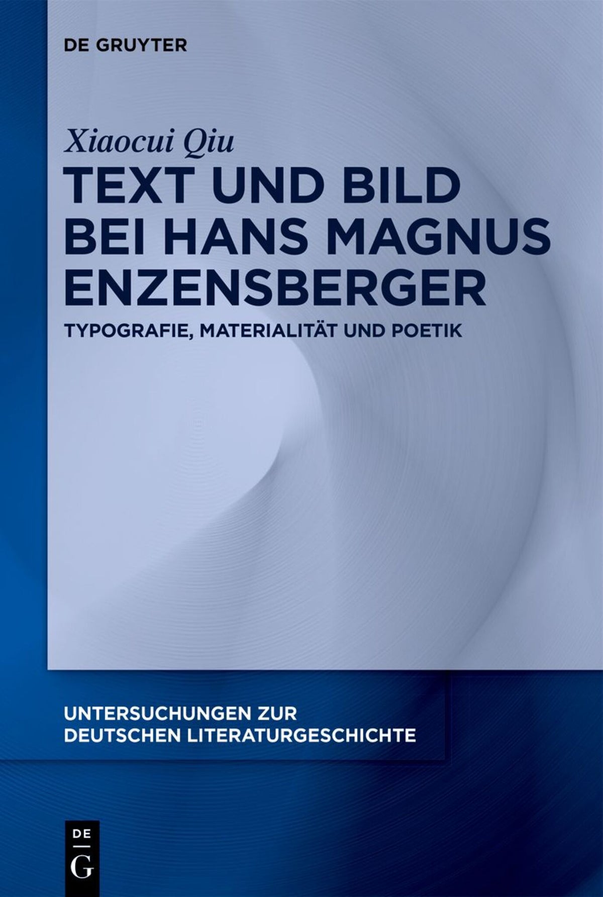 Cover image for Text und Bild bei Hans Magnus Enzensberger ISBN 9783111335315