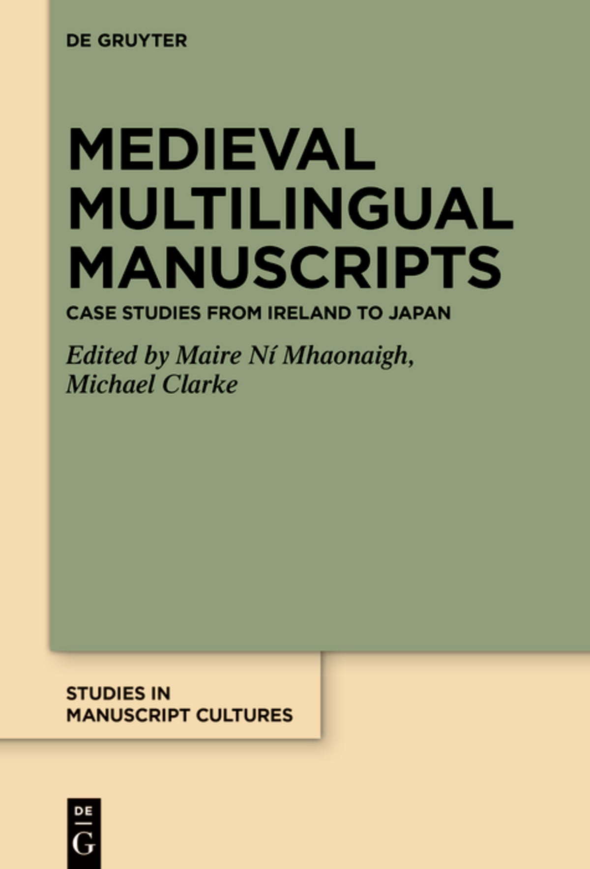 Cover image for Medieval Multilingual Manuscripts ISBN 9783110775990