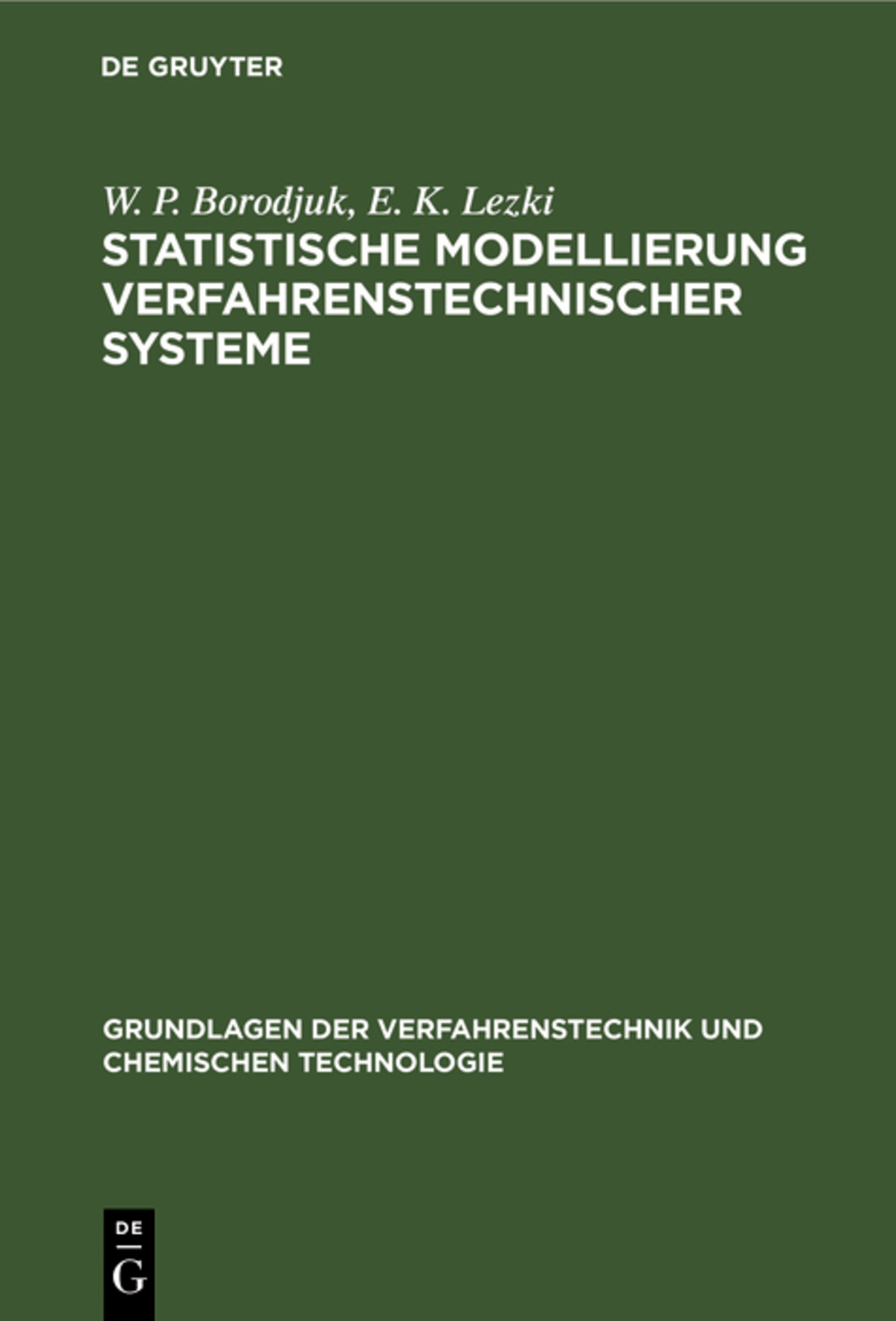 Statistische Modellierung verfahrenstechnischer Systeme