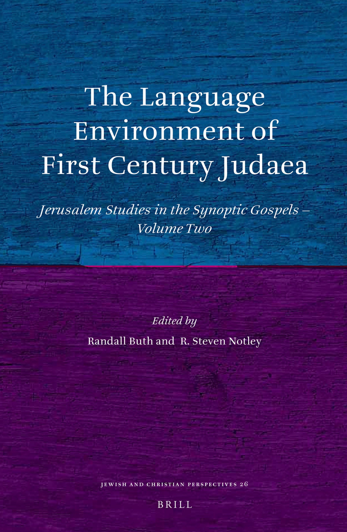 Cover image for The Language Environment of First Century Judaea ISBN 9789004263406