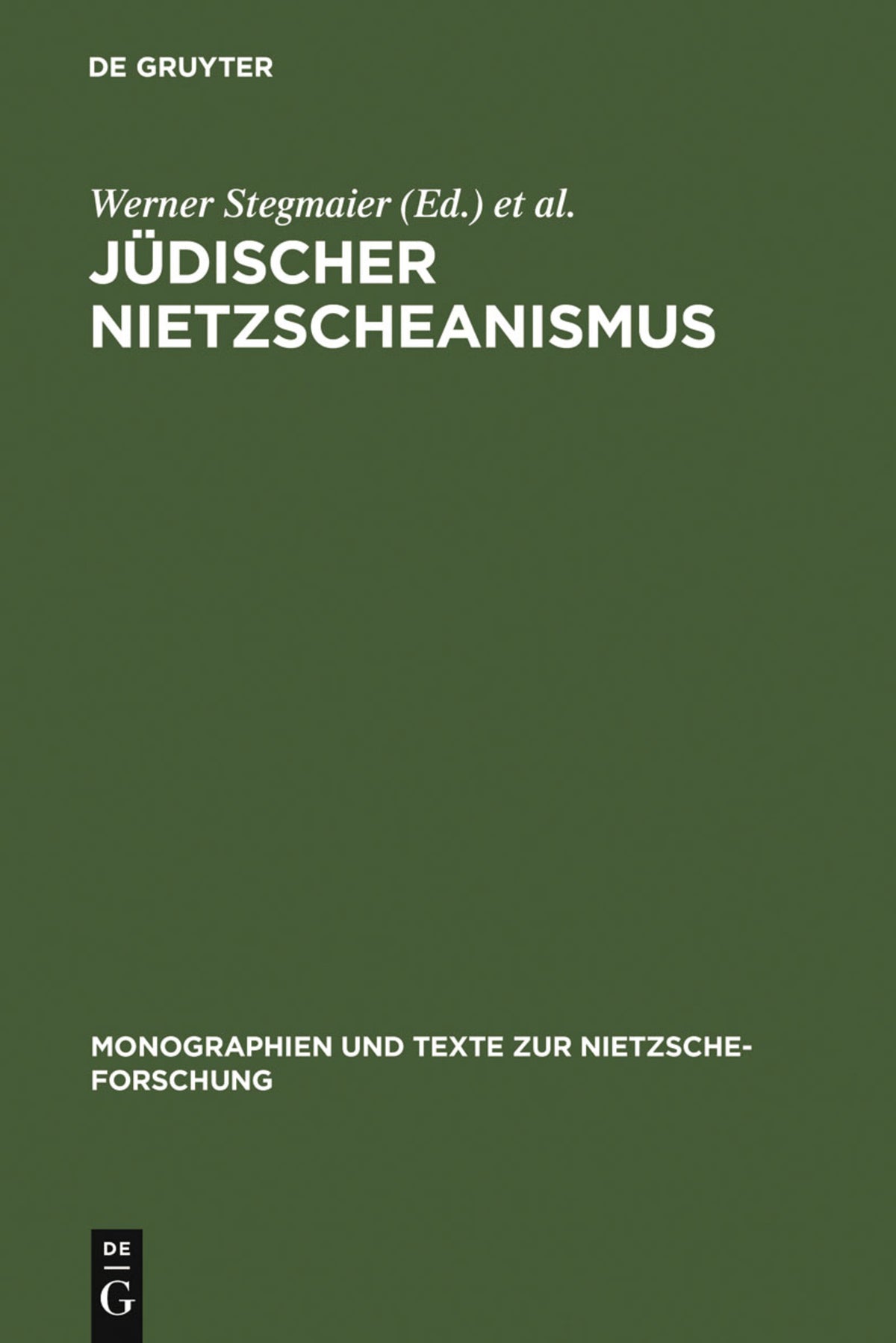 Cover image for Jüdischer Nietzscheanismus ISBN 9783110153613
