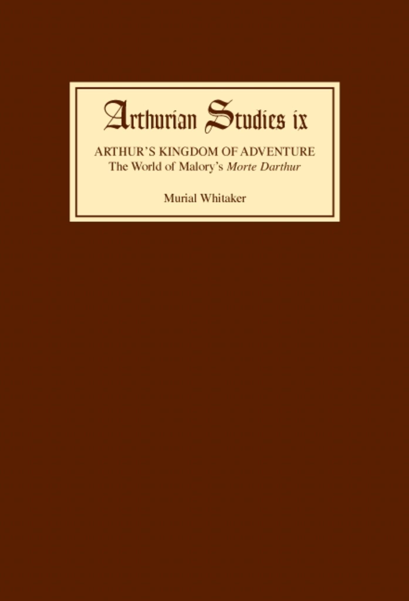 Cover image for Arthur's Kingdom of Adventure ISBN 9780859911658