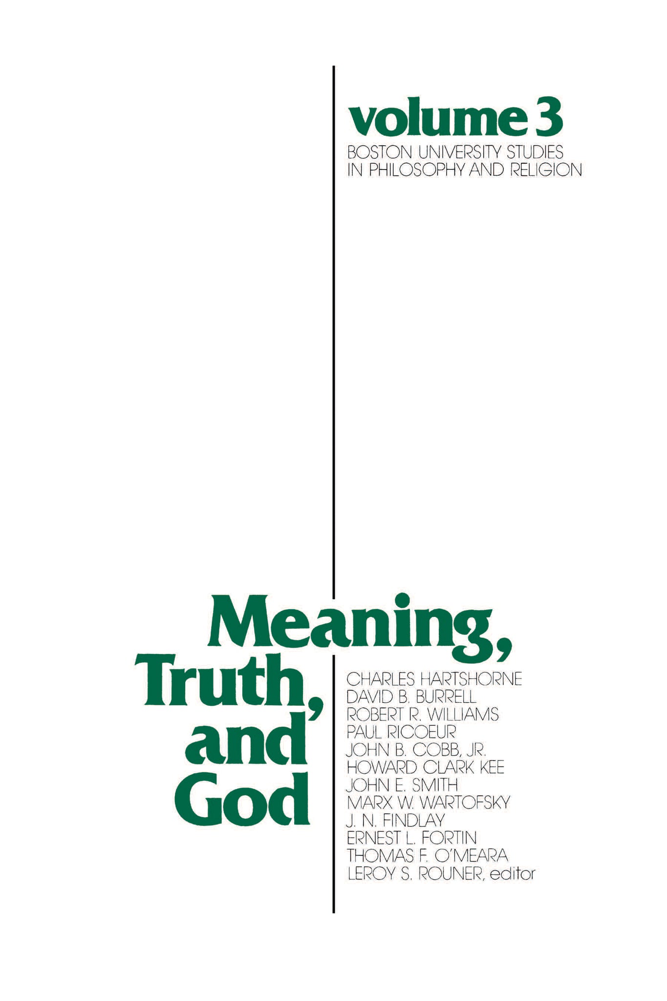 Meaning, Truth, and God