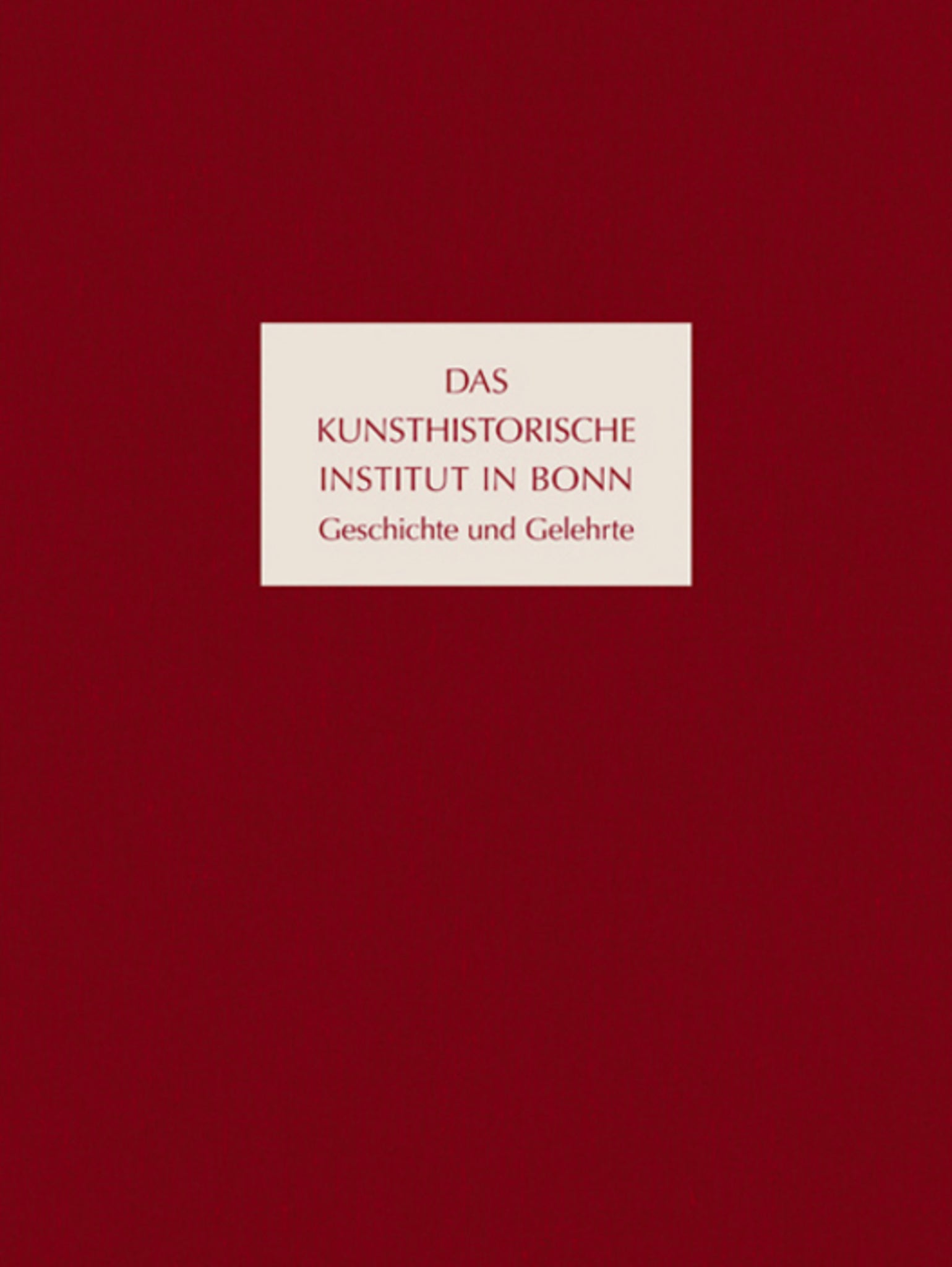 Das Kunsthistorische Institut in Bonn