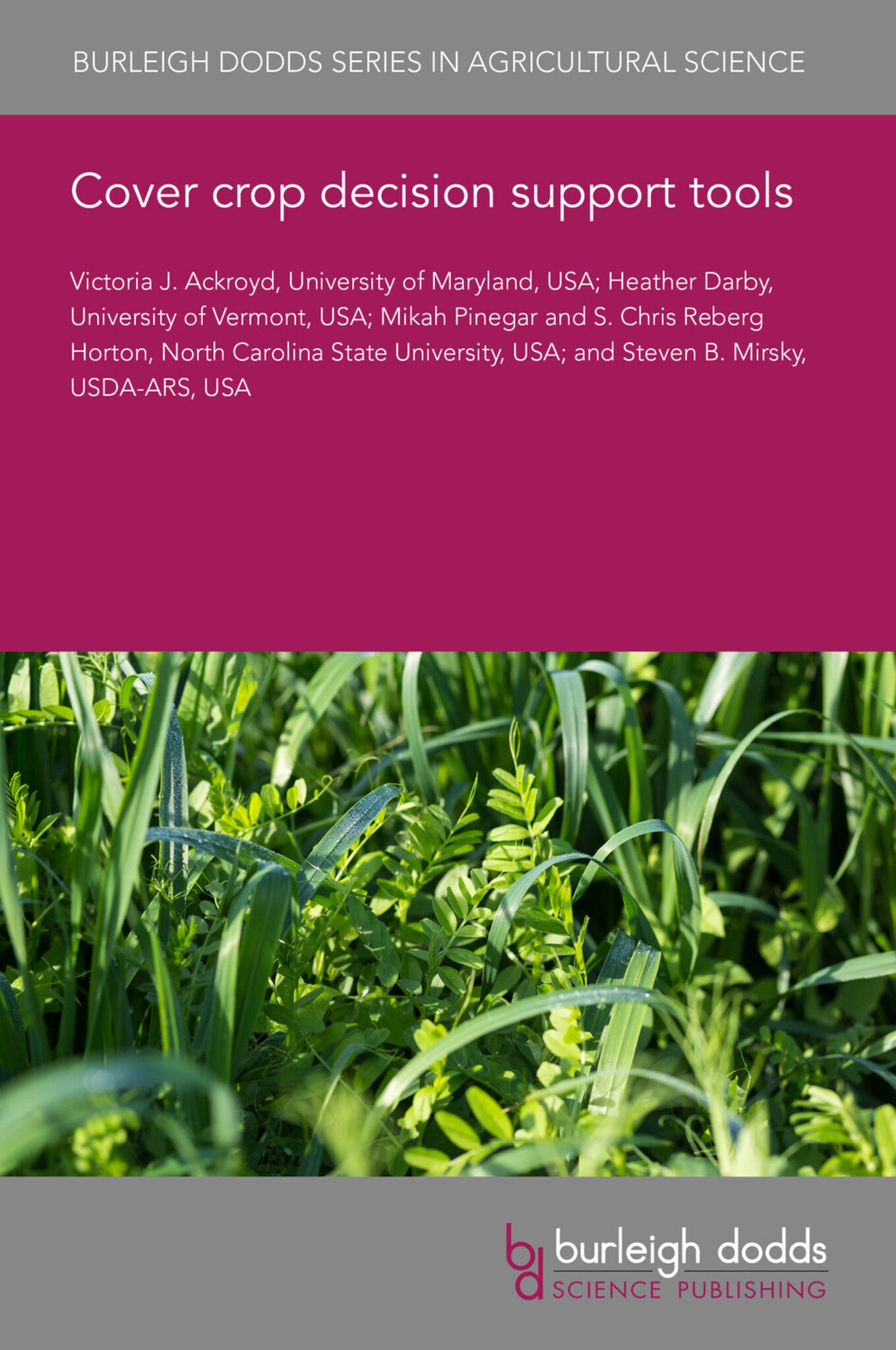 Cover image for Cover crop decision support tools ISBN 9781835457443