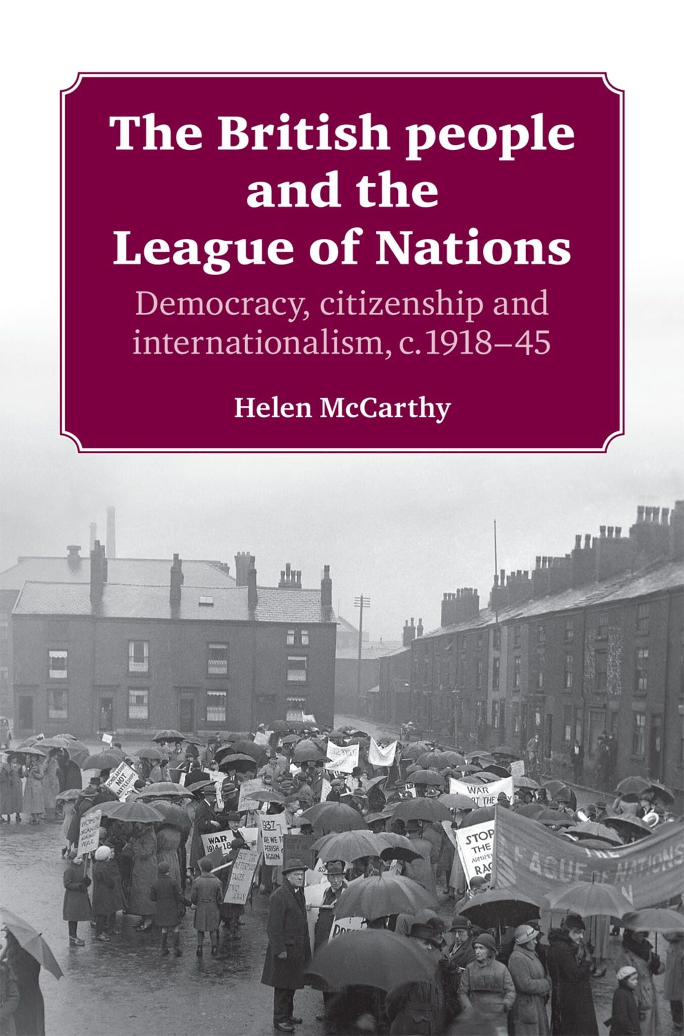Cover image for The British people and the League of Nations ISBN 9781526106667