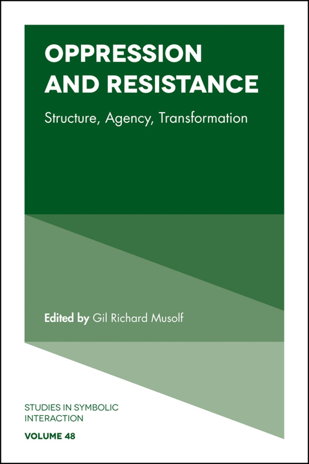 Cover image for Oppression and Resistance ISBN 9781787431683