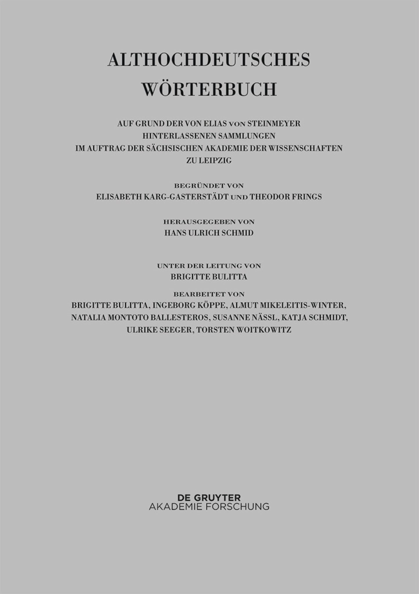 Bd VI: M–N. 11. Lieferung (morachsamo bis muot)