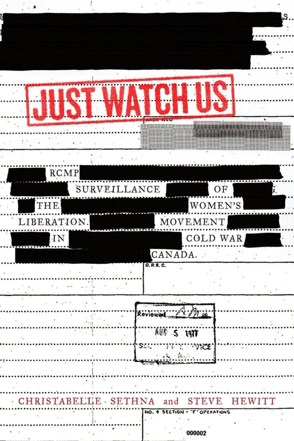 Cover image for Just Watch Us ISBN 9780773552821