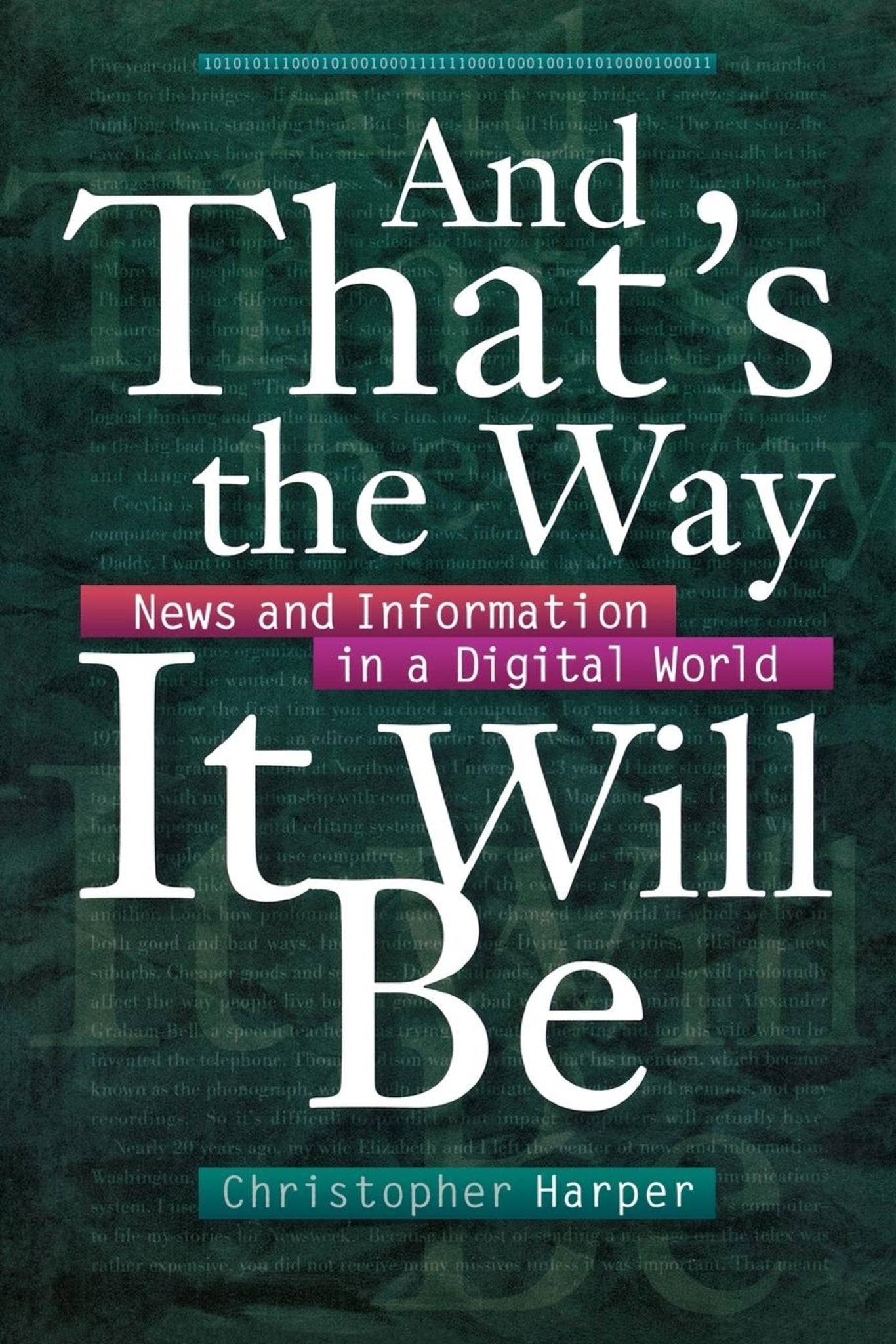 Cover image for And That's the Way It Will Be ISBN 9780814736081