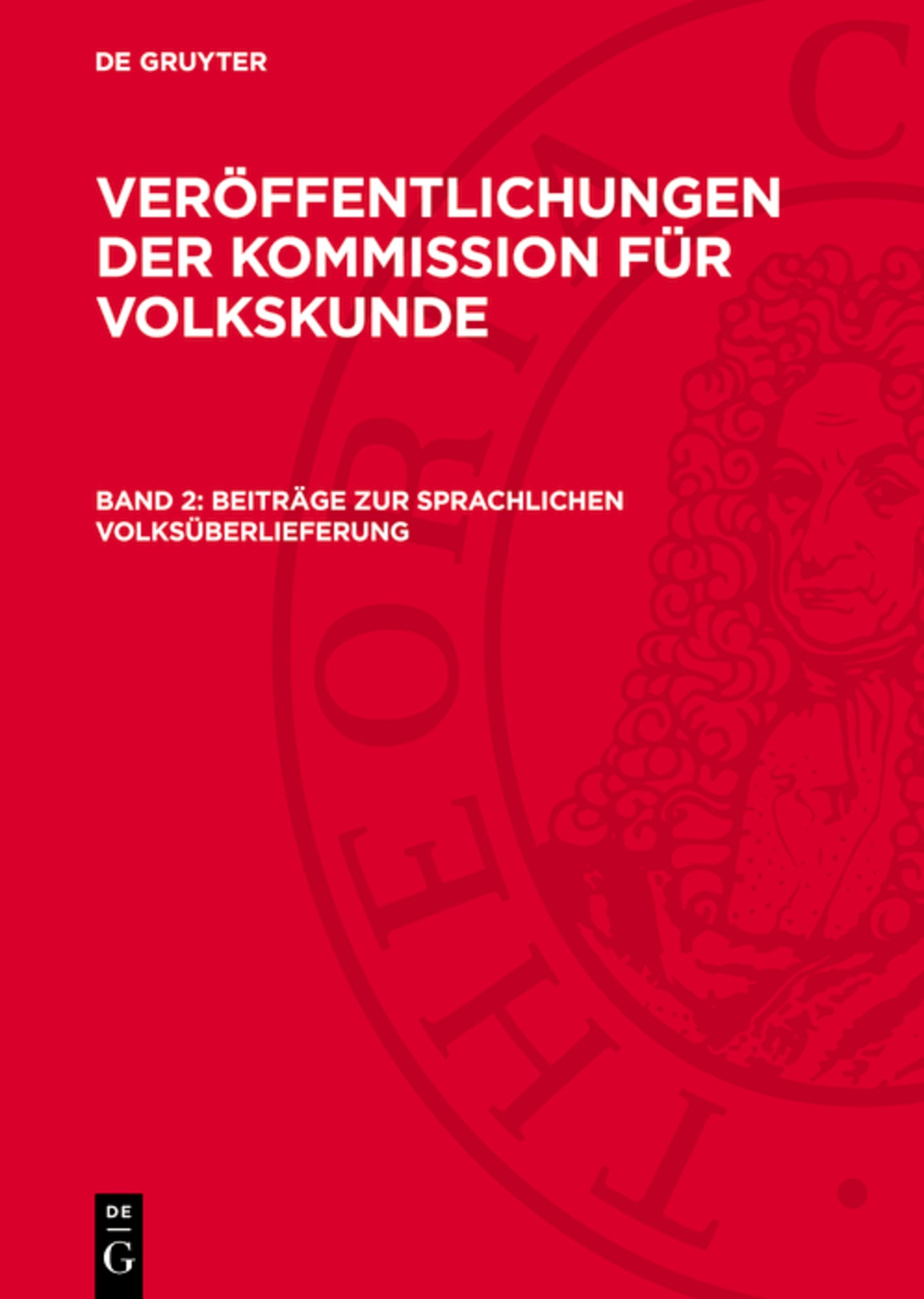 Beiträge zur sprachlichen Volksüberlieferung